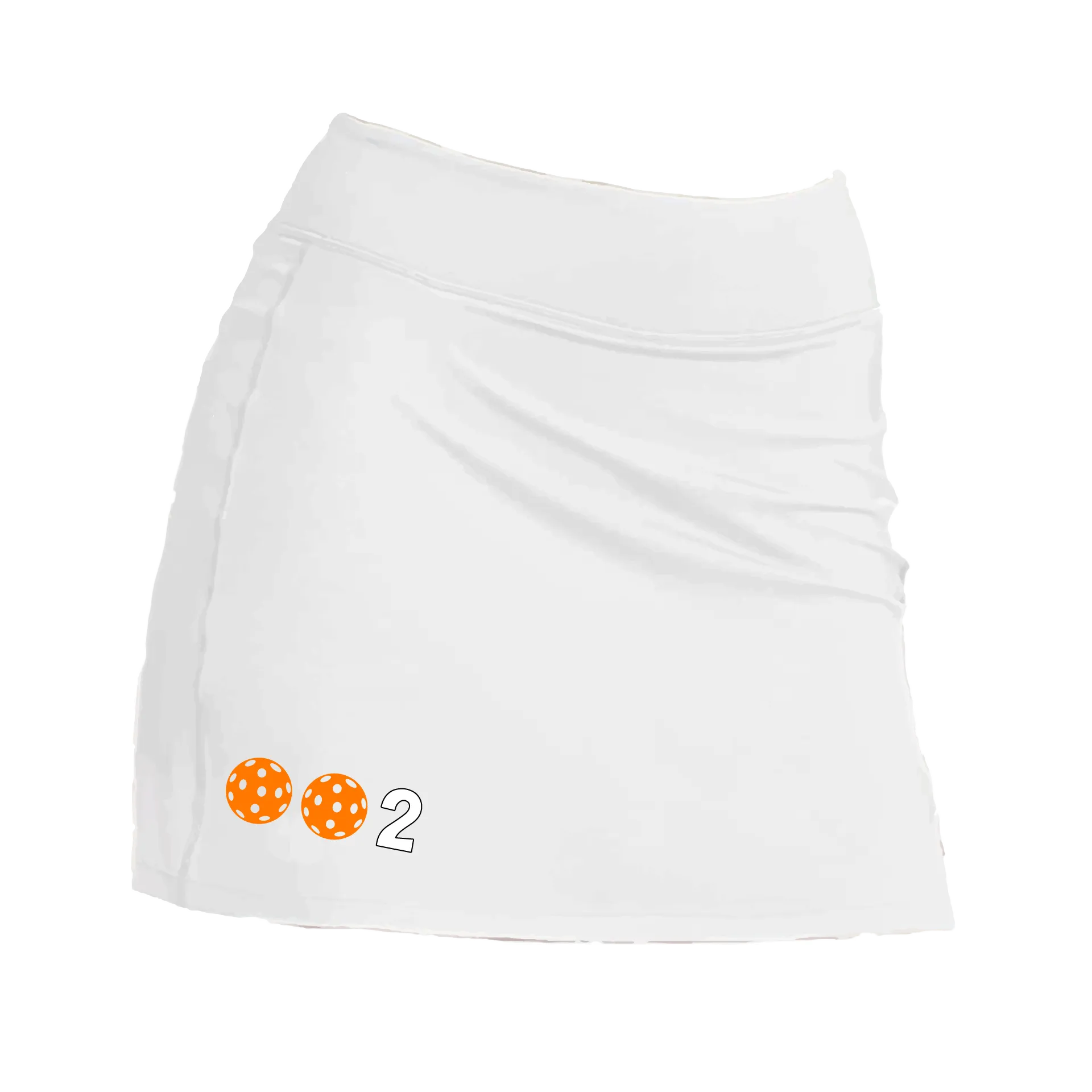 002 With Pickleballs (Colors Cyan, Purple, Orange, Red, Rainbow) | Women's Pickleball Skort