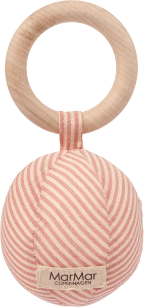 101-364-24-BABY RATTLE-Soft Check Stripe