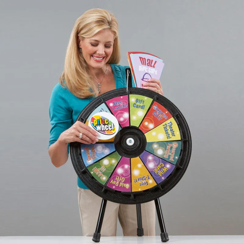 12-Slot 20 1/2" Mini Tabletop Prize Wheel