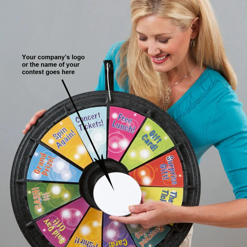 12-Slot 20 1/2" Mini Tabletop Prize Wheel