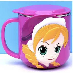 3D Character Stainless Steel 250ml Mug with Lid