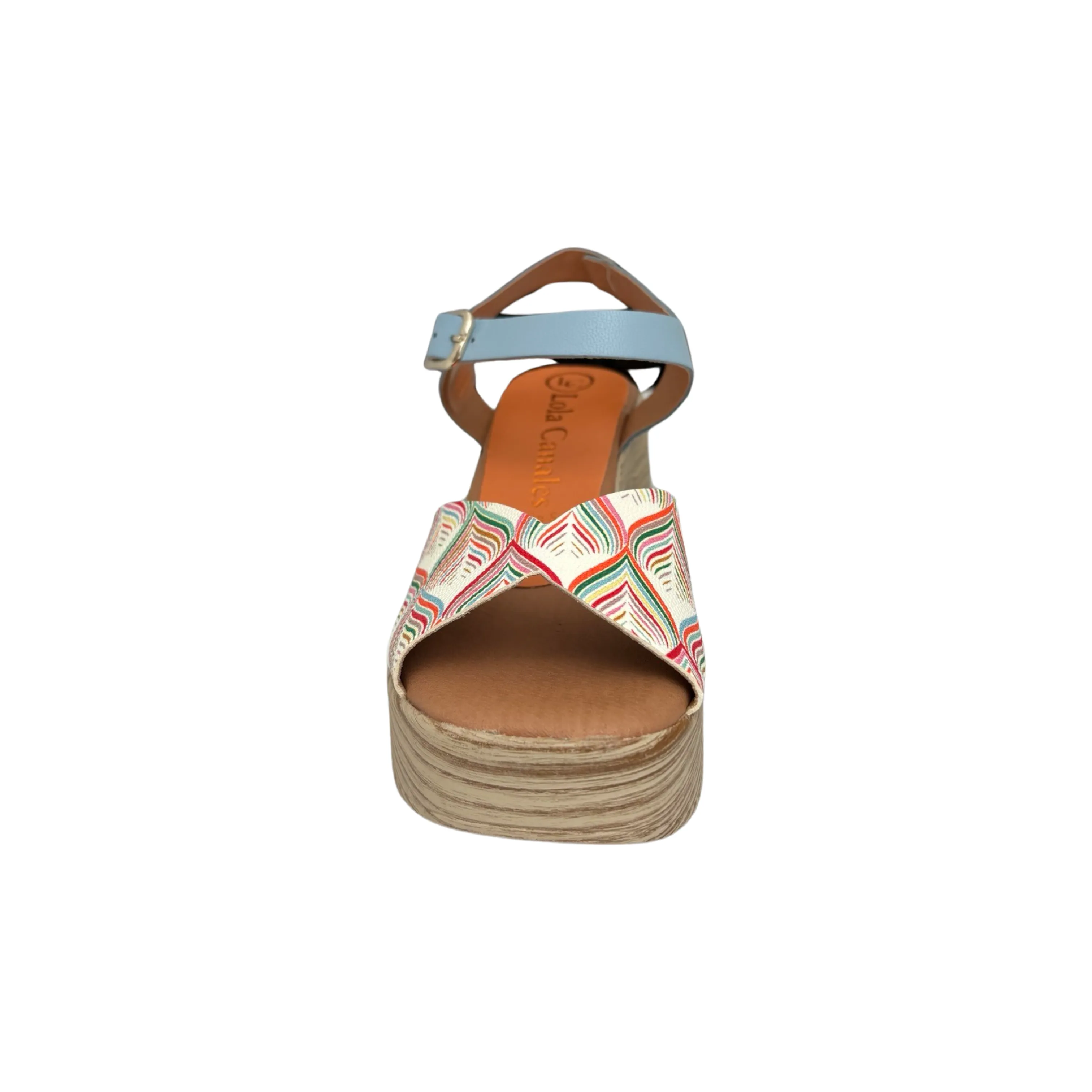 43805 Light Blue Multi Clog Sandal