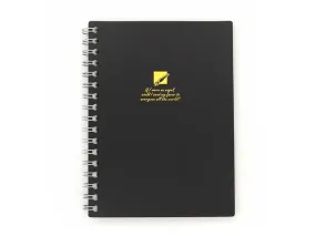 A6 HS Double Ring Notebook A RL 70sheets Black