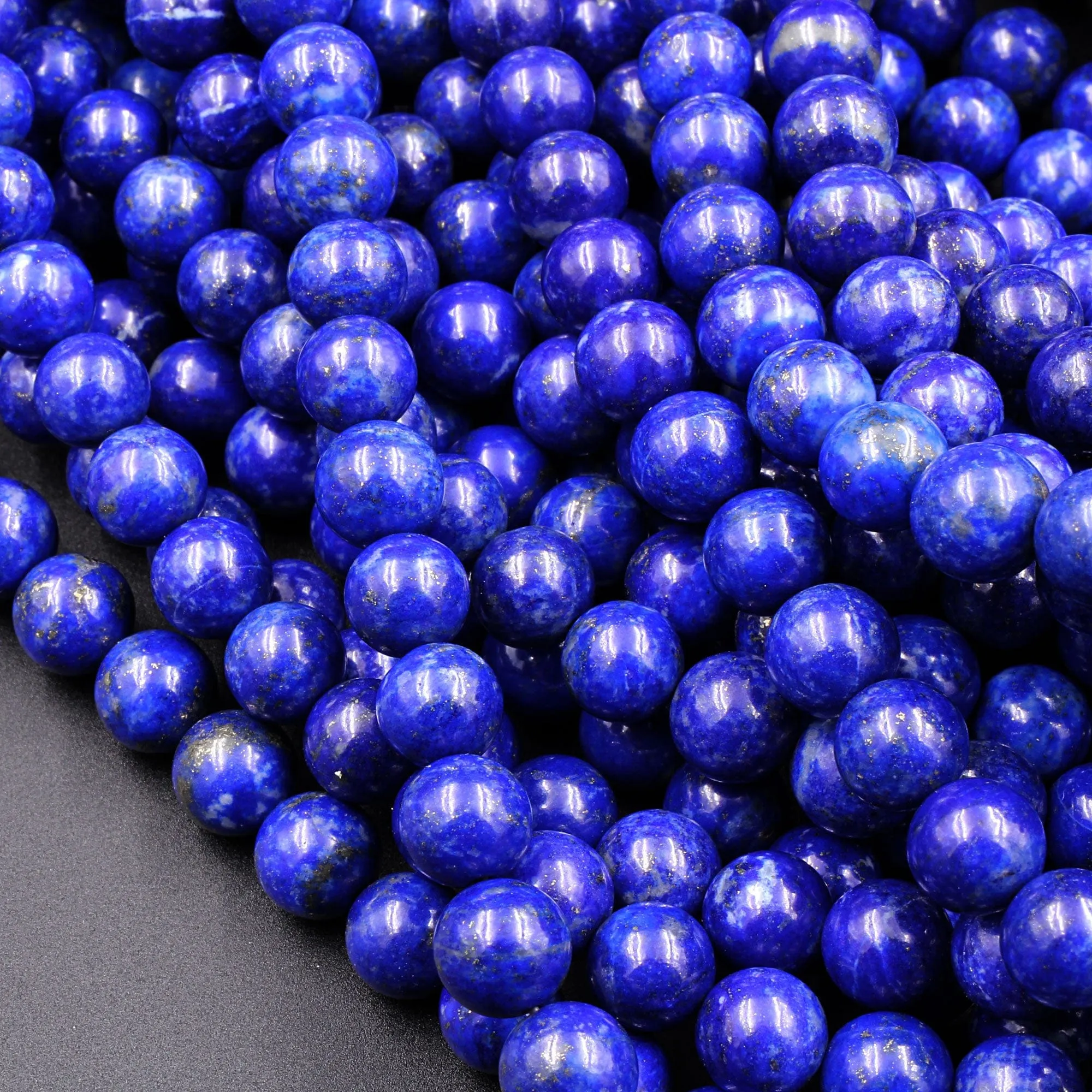 AAA Genuine 100% Natural Blue Lapis 3mm 4mm 5mm 6mm 8mm Round Beads 15.5" Strand