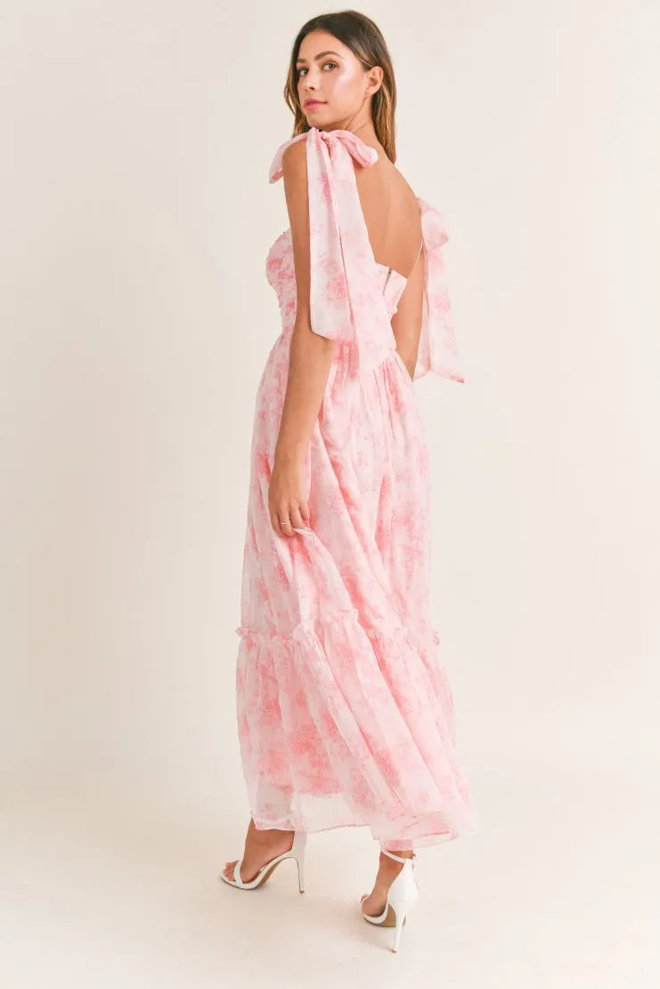 Abigail Midi Dress - Pink