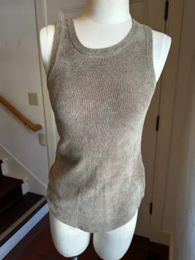 Another Love Soft Terry Cloth Tank - Taupe