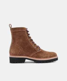 AVENA BOOTS DK BROWN SUEDE - re:vita