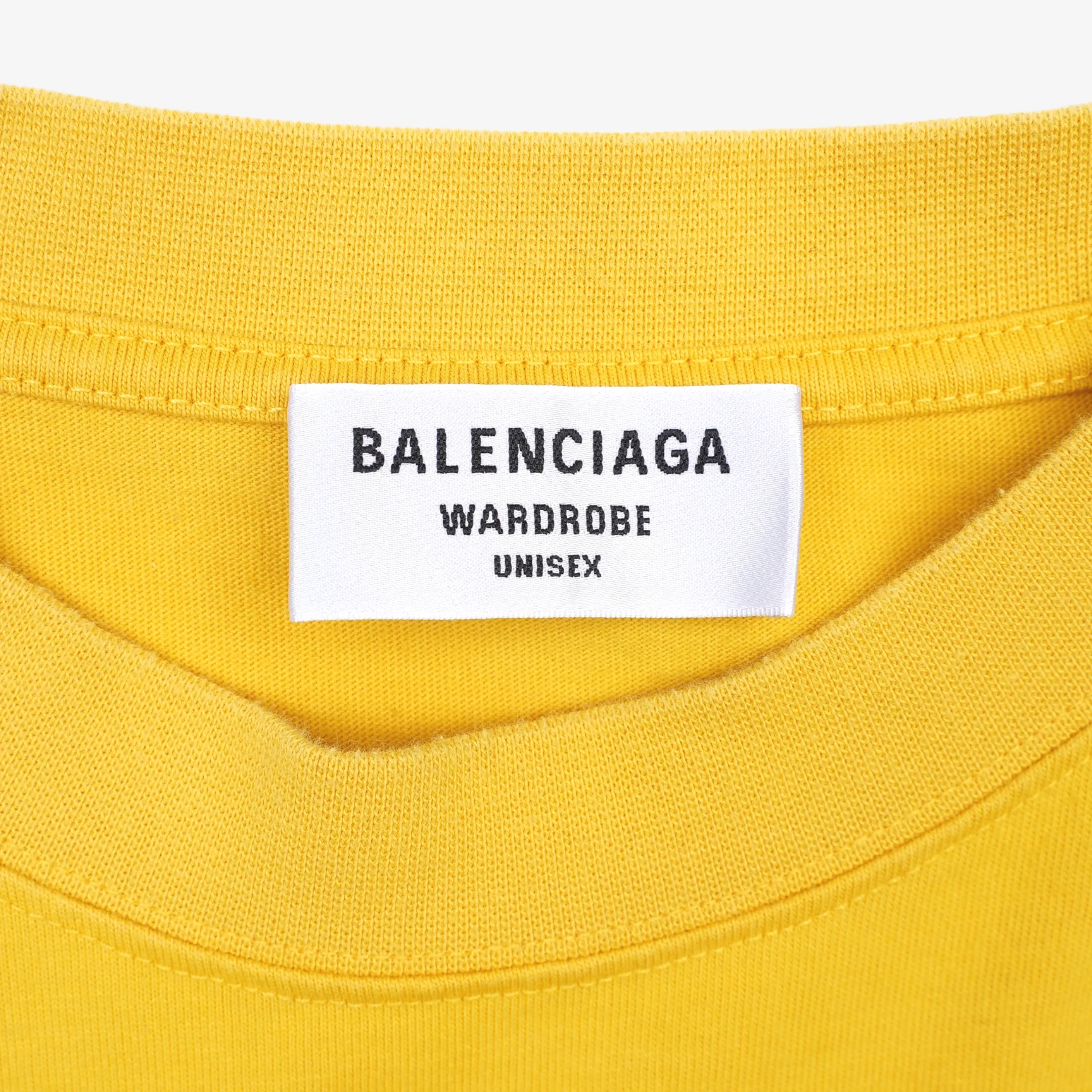 Balenciaga Womens Political T-Shirt Yellow M