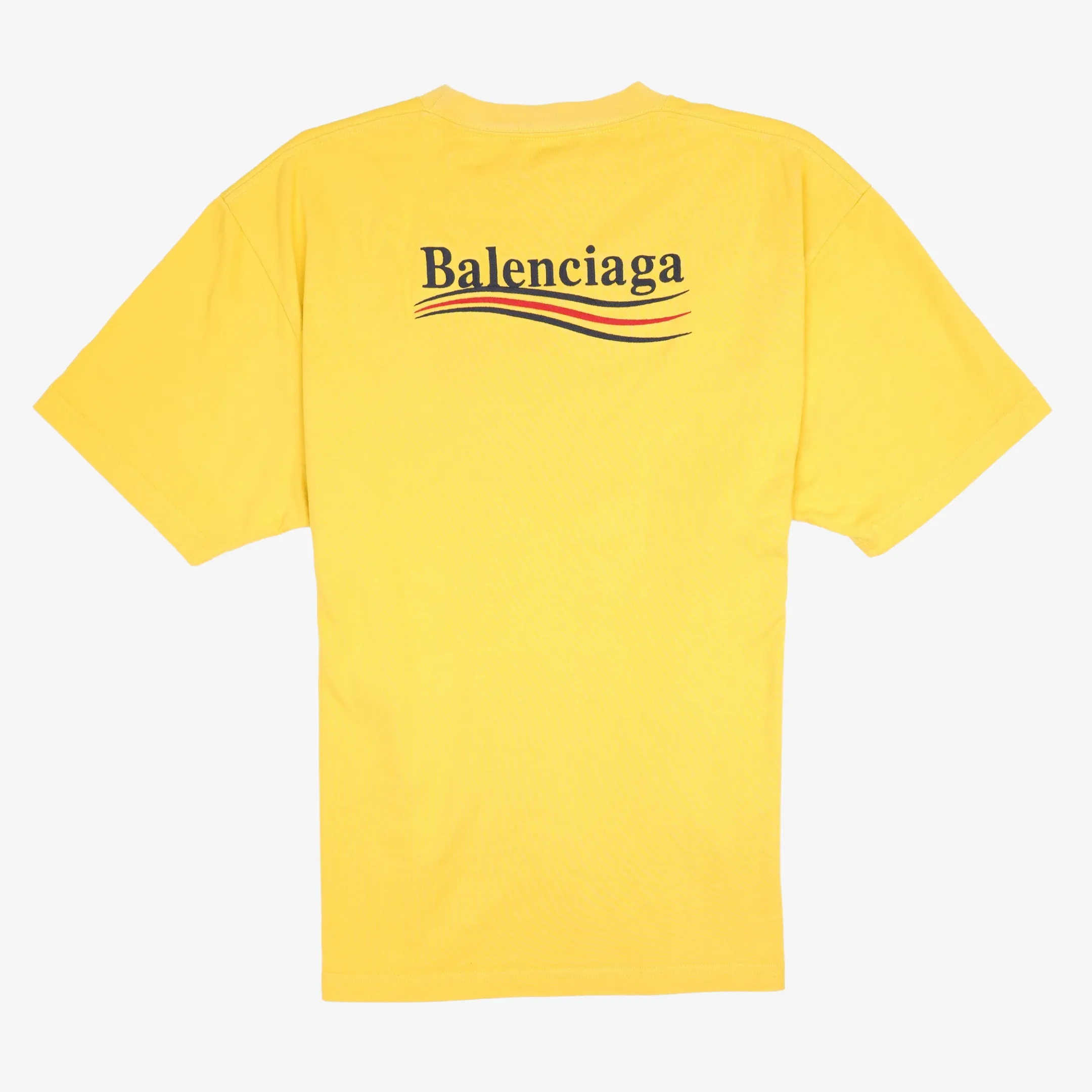 Balenciaga Womens Political T-Shirt Yellow M