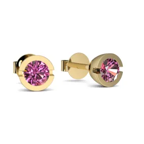 Beauty - Gelbgold 585 - Turmalin pink