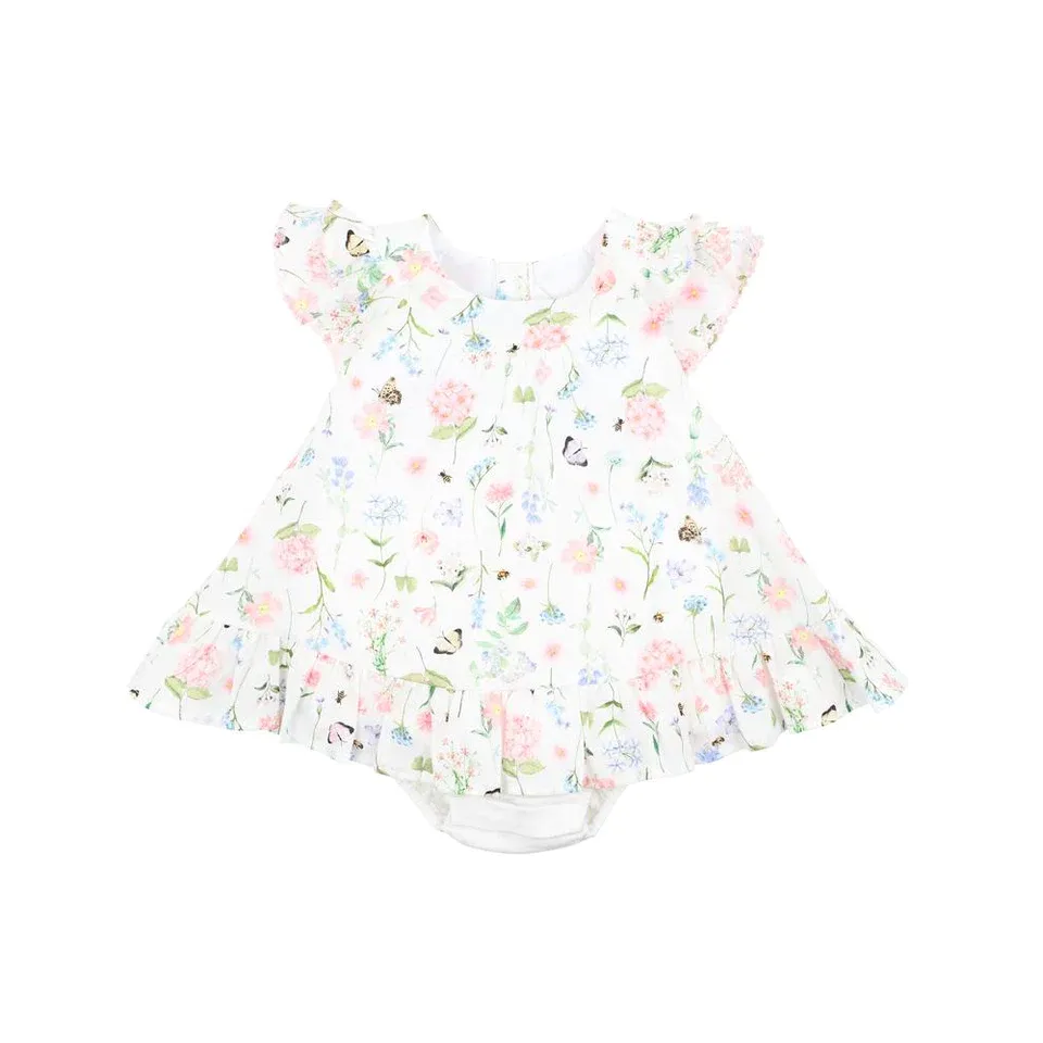 Bebe Baby Peggy Print Overlay Dress - Peggey Print