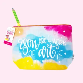 Betty Confetti Pouch - You are a work of art