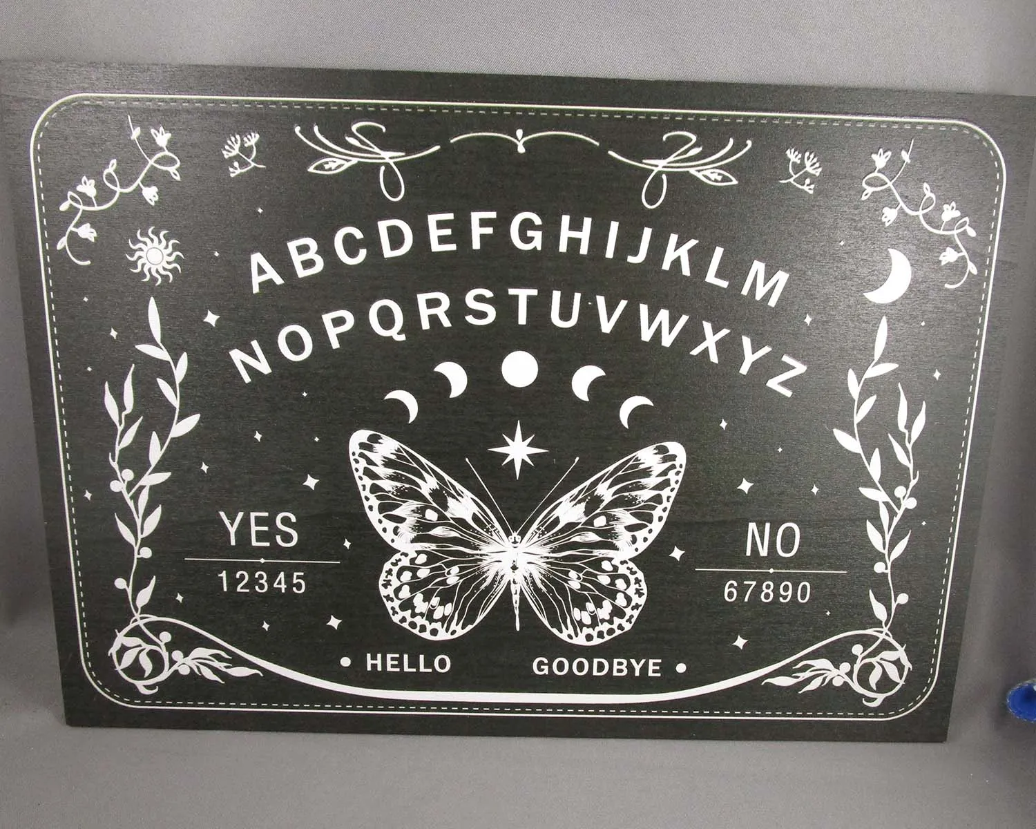 Black Spirit Board with Butterfly Design 1pc 4050-H