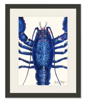 Blue Lobster Closeup Print