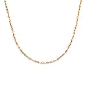 Box Chain Necklace | 14k Gold