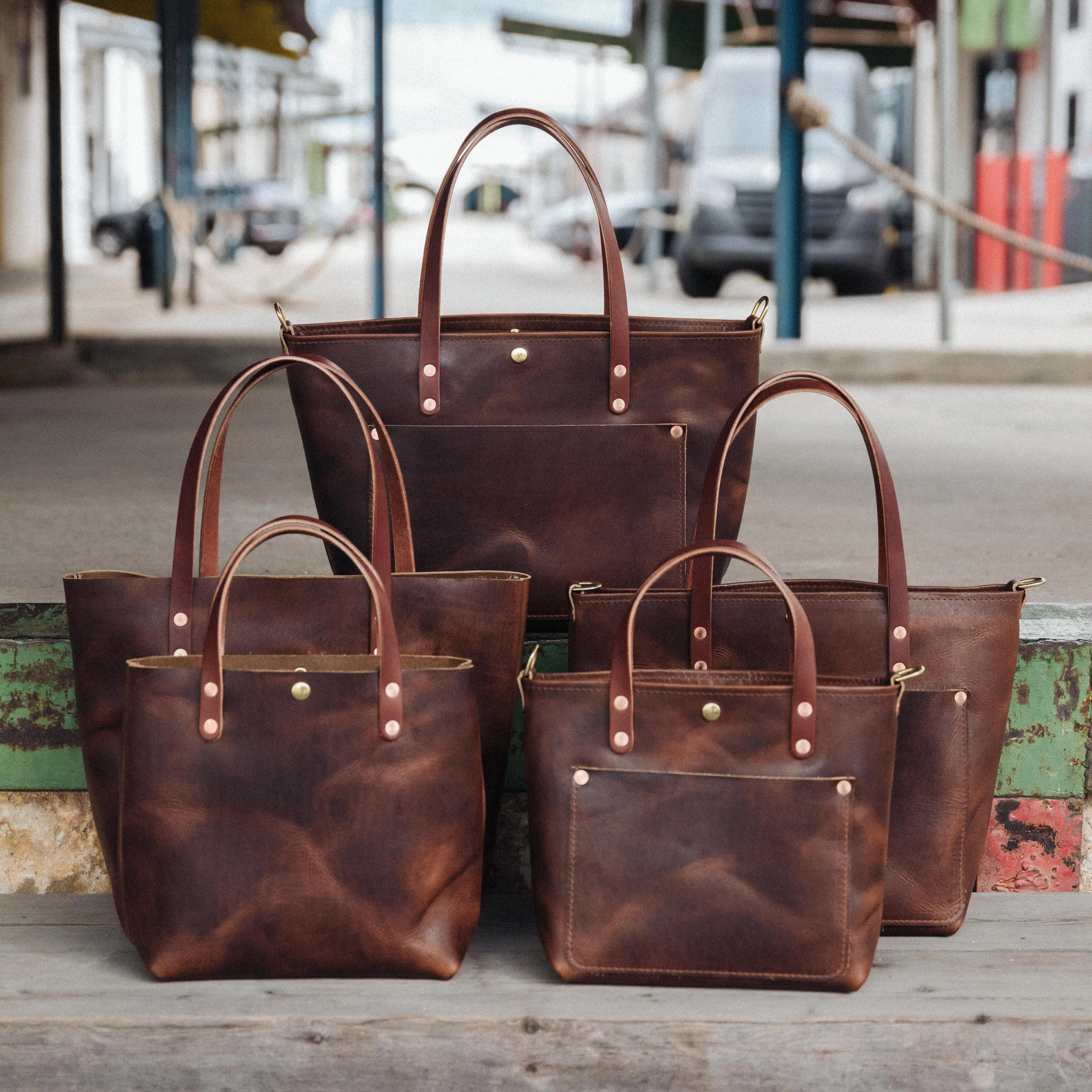 Brown Dublin East West Travel Tote