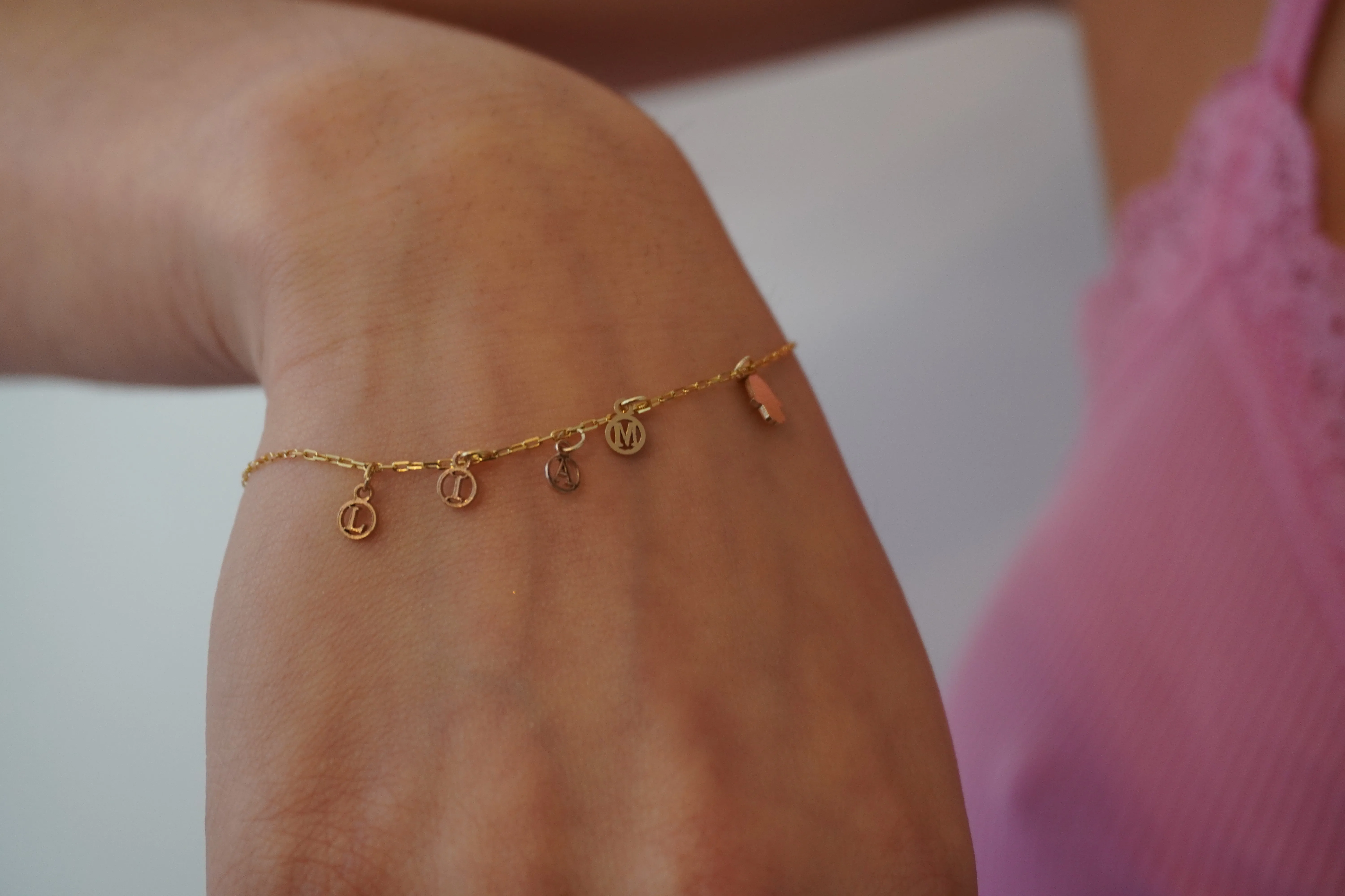 Build Your Own Five Charm Bracelet | 10k Yellow Gold