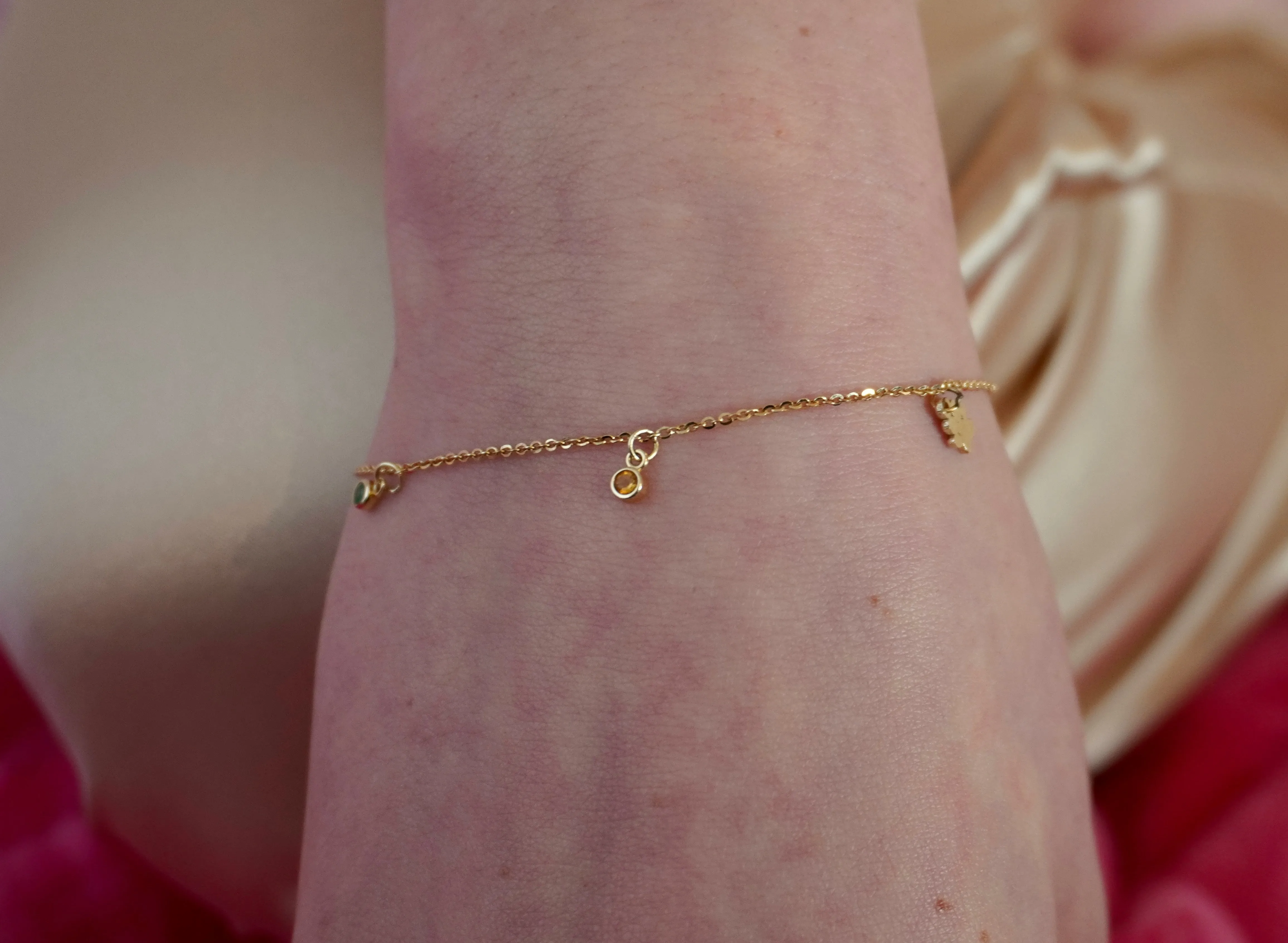 Build Your Own Five Charm Bracelet | 10k Yellow Gold