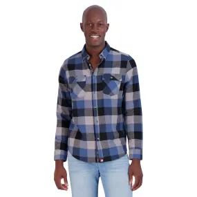 Canada Weather Gear Men's Flannel With Chambray Lined Collar