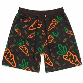 Carrots All Over Sweatshorts (Black) CRT22-02