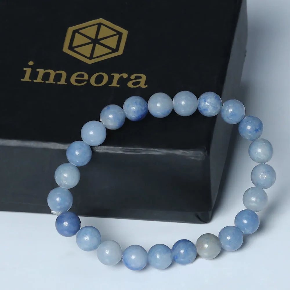 Certified Blue Aventurine 8mm Natural Stone Bracelet