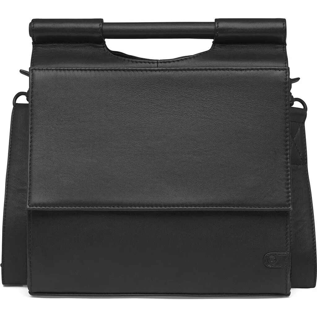 Classic crossover bag with a trendy handle / 16246 - Black (Nero)