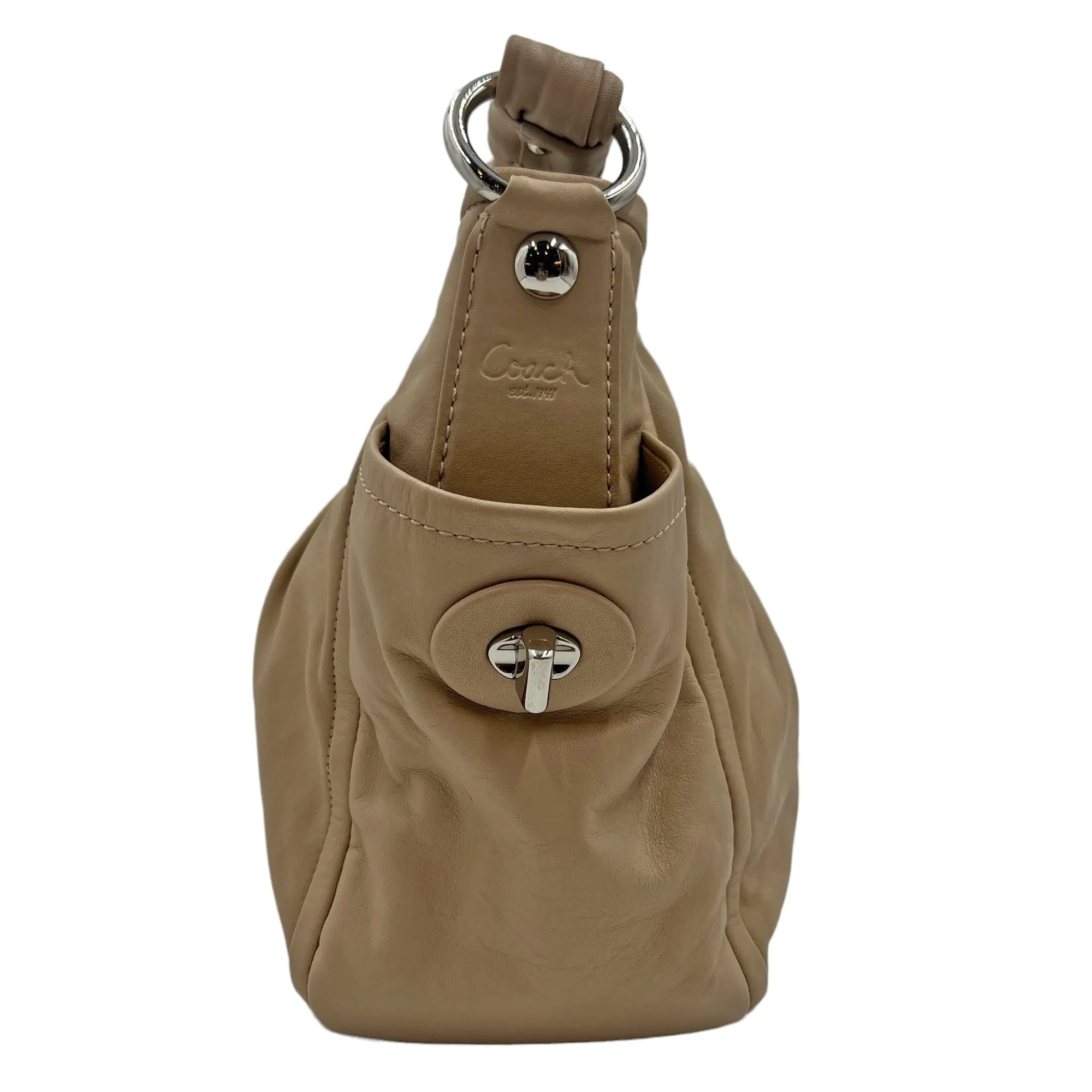 COACH Leather Shoulder Bag - Camel