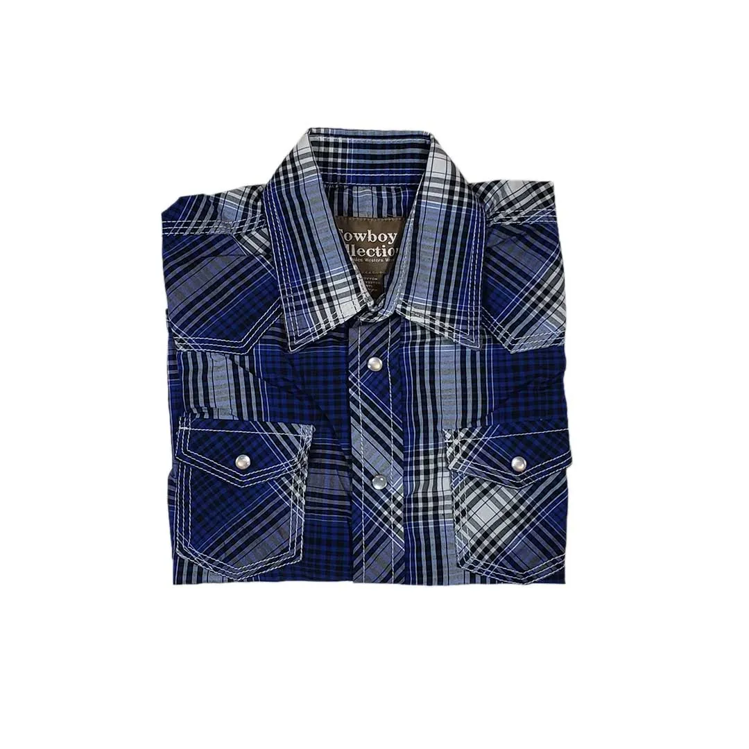 Cowboy Collection Boys' Plaid Snap Shirt