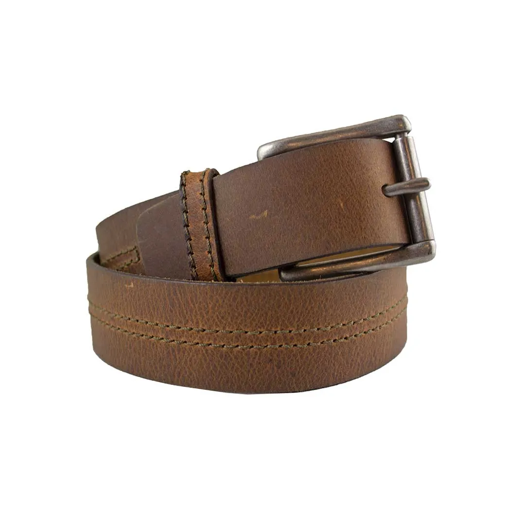 Cowboy Collection Men's Top Stitched Leather Belt