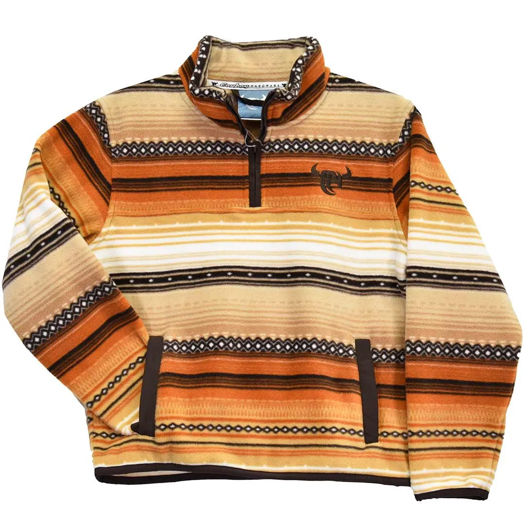 Cowboy Hardware Boys' Serape Print 1/4 Zip Fleece Pullover