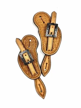 Ezy Ride Spur Straps Cowboy with Stamping and Buckles Youth (NE-AE-164)