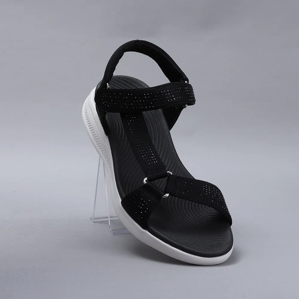 Floss01-Black Diamante White Sole