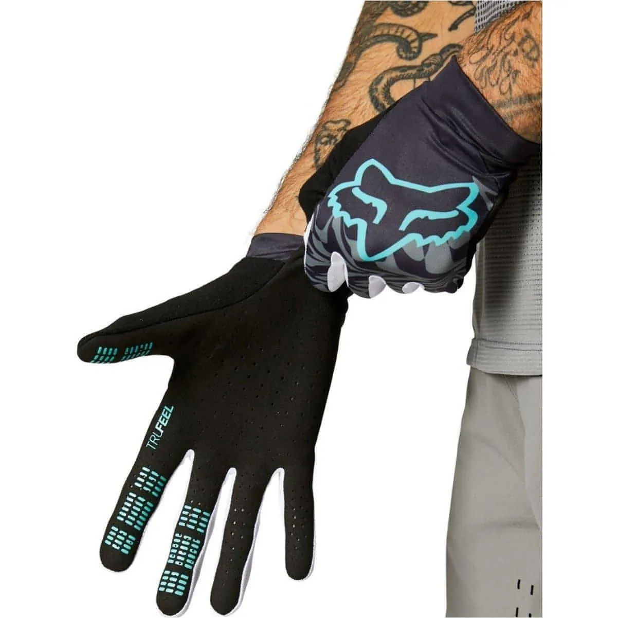 Fox Flexair Full Finger Cycling Gloves - Black