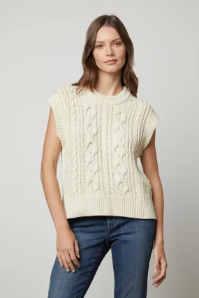 Hadden Cotton Cable Knit Vest