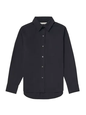 HEARST CRISP POPLIN SHIRT (NAVY) - WYETH