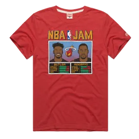 Homage Miami HEAT Mashup Jimmy Butler & Bam Adebayo NBA Jam Tee