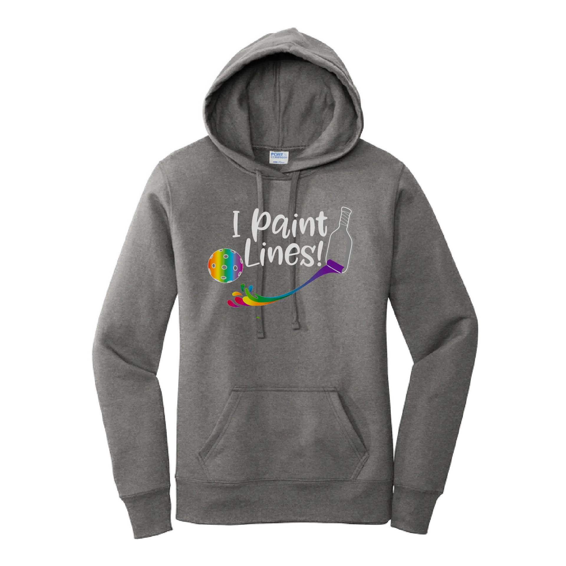 I Paint Pickleball Lines | Women’s Fitted Hoodie Pickleball Sweatshirt | 50% Cotton 50% Poly Fleece