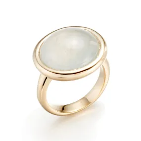 Ice Jade Cabochon Ring