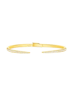 Jen Thin Diamond Claw Cuff 14K