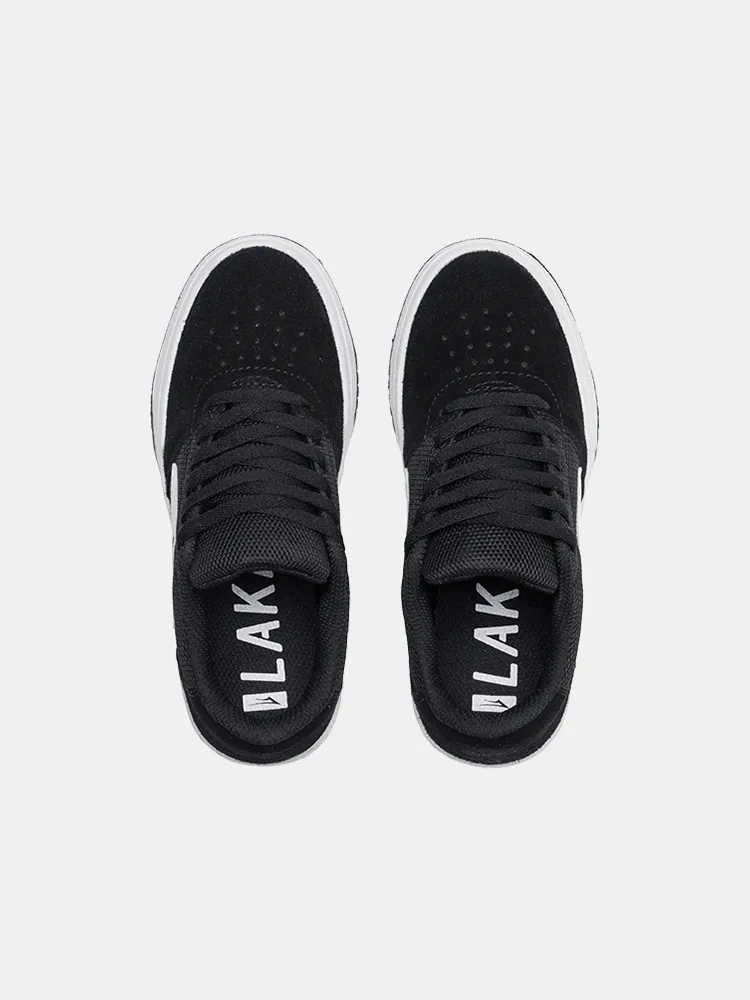 Lakai Brighton Kids - Black White Suede