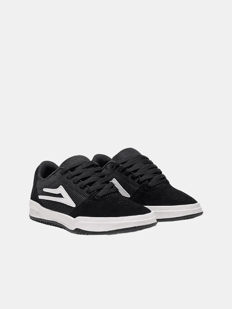 Lakai Brighton Kids - Black White Suede