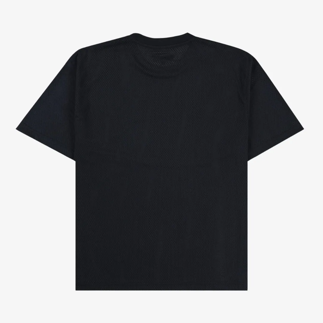 mens pleasures motive mesh s/s tee (black)