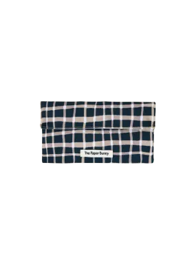 Mini Pocket Pouch (Plaid Navy)