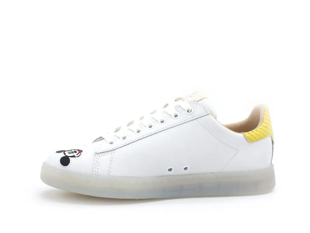 MOA Master Of Arts Disney Sneaker Honey Sole Mickey Mouse White Yellow MD603