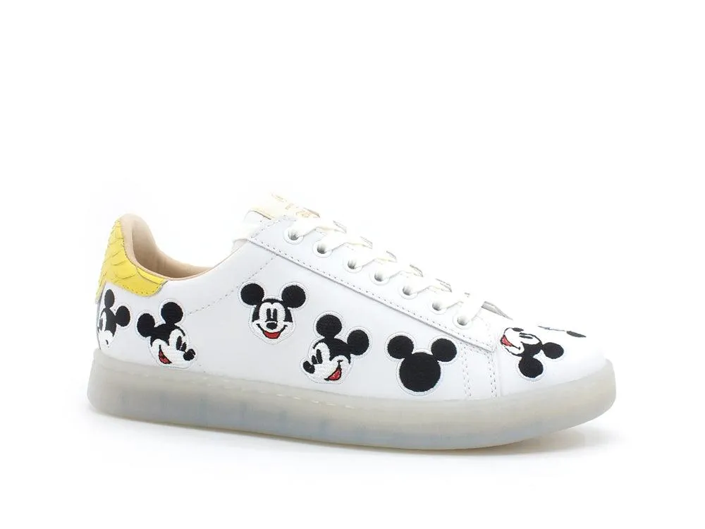 MOA Master Of Arts Disney Sneaker Honey Sole Mickey Mouse White Yellow MD603