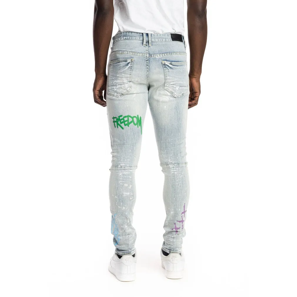 Multi Color Fashion Jeans