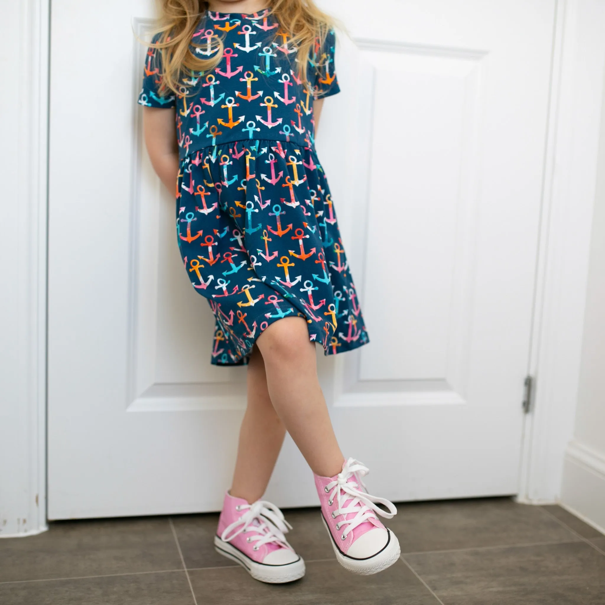 Multi coloured Anchor print Dress