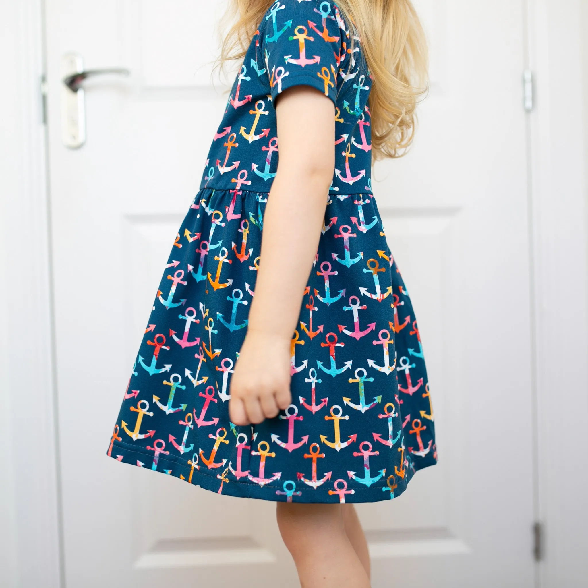 Multi coloured Anchor print Dress