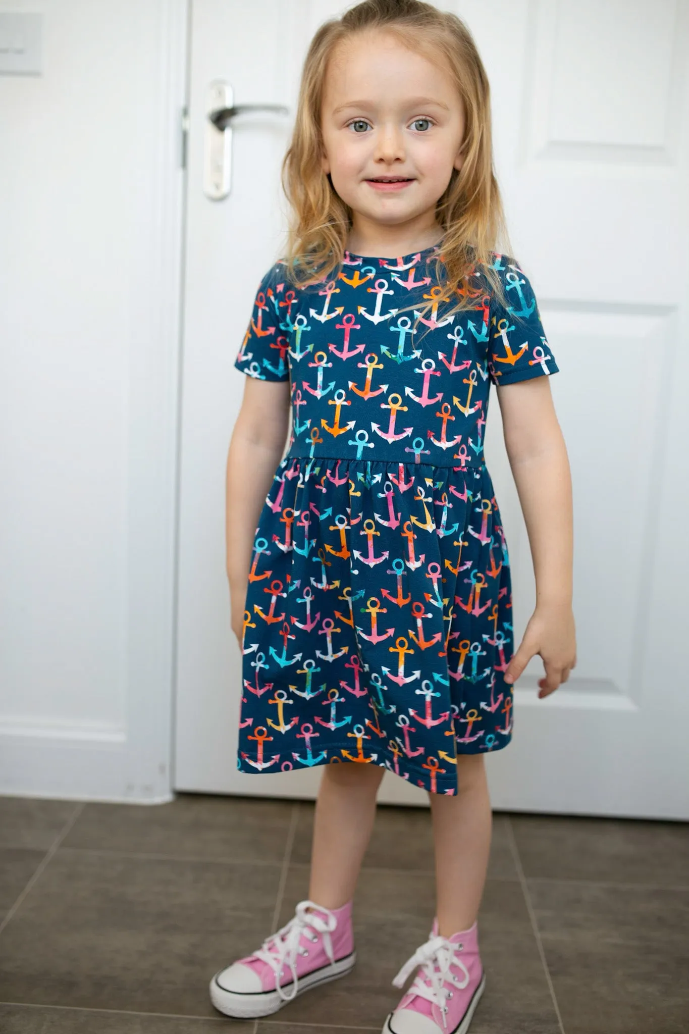 Multi coloured Anchor print Dress