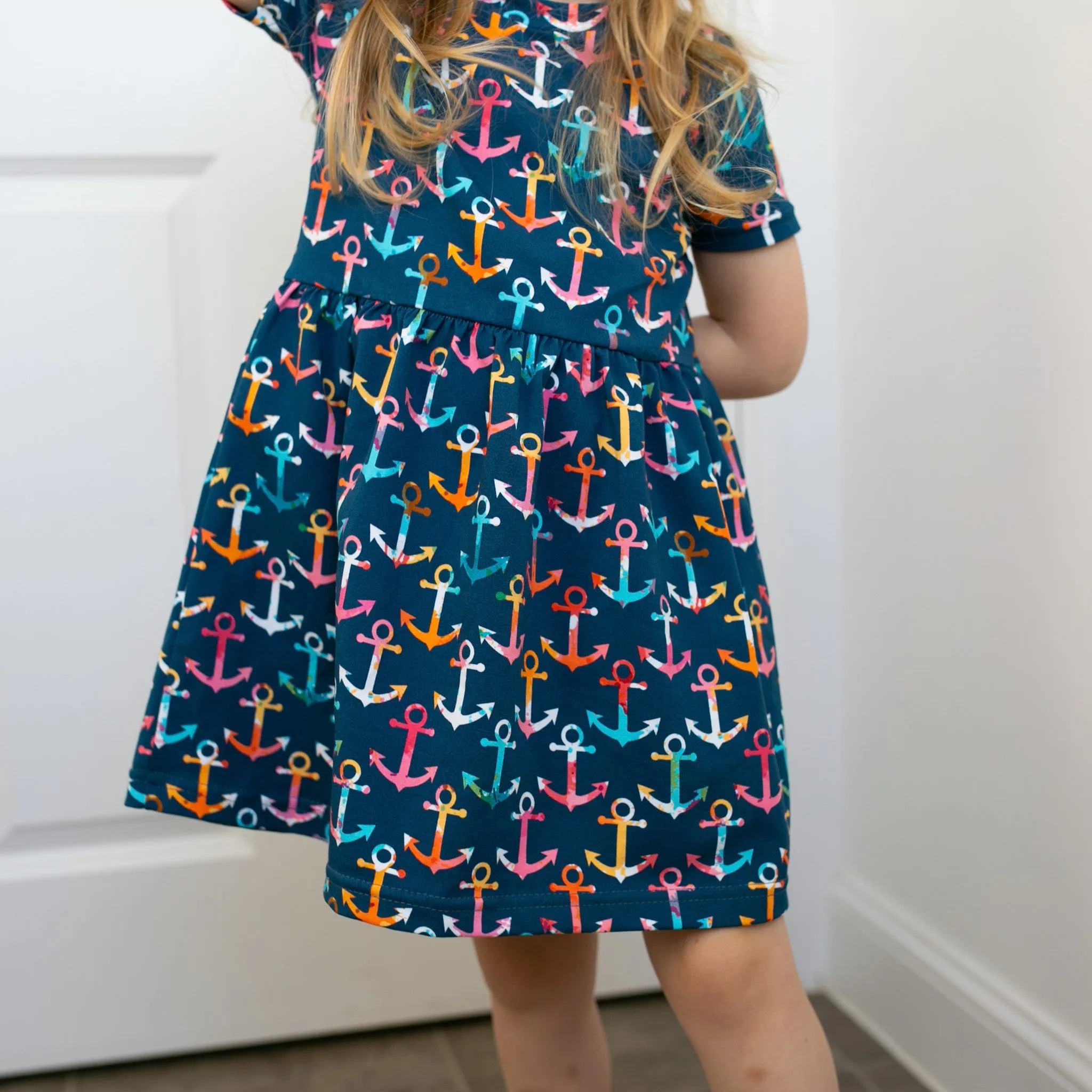 Multi coloured Anchor print Dress